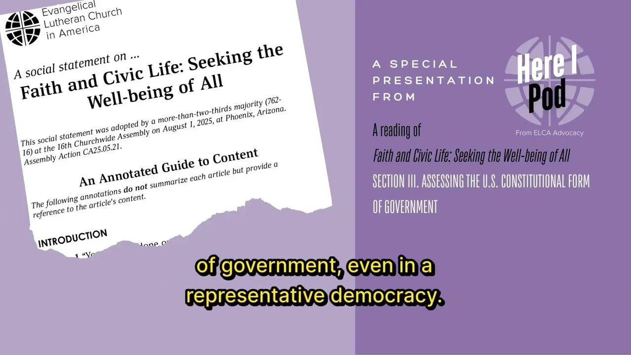 Faith & Civic Life - 3) Assessing the U.S. Constitutional Form of Government