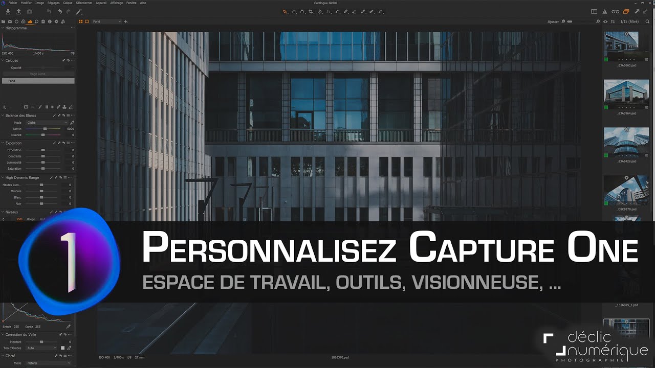 PERSONNALISEZ votre espace de travail dans CAPTURE ONE !