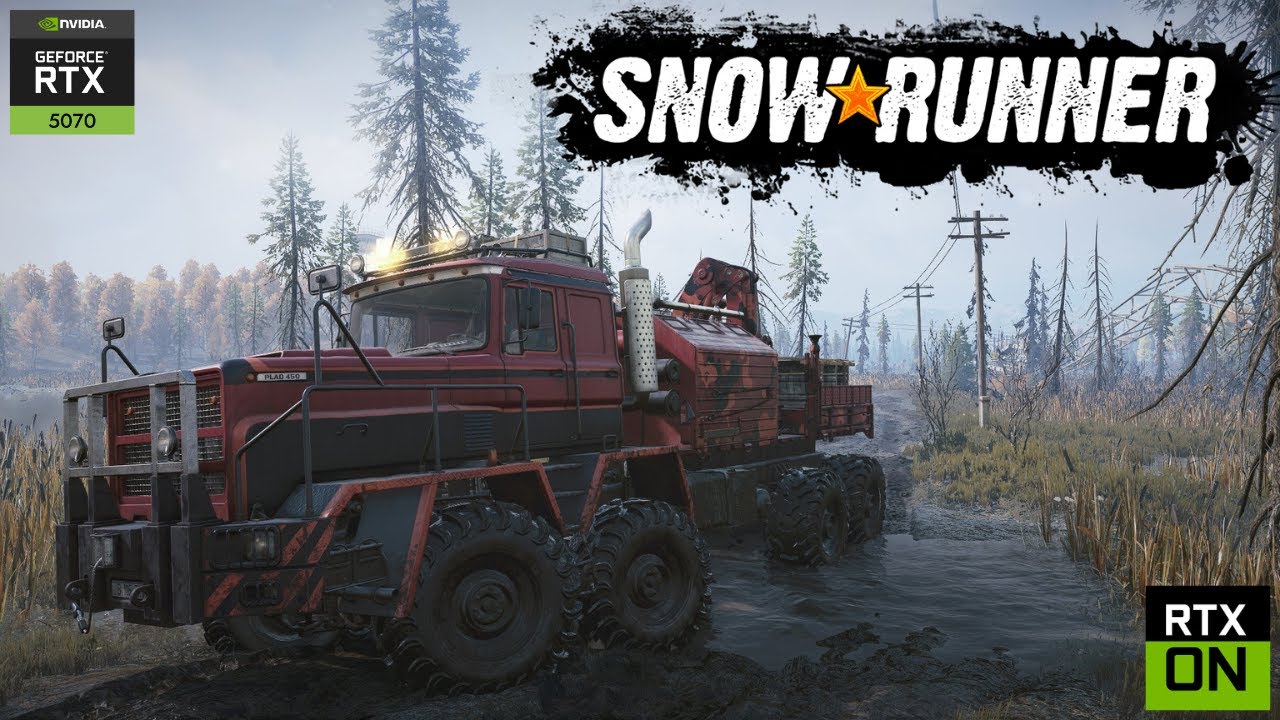 SnowRunner – PLAD 450 Completes Flaming Barrels | Island Lake | Mud & Off-Road #offroad #snowrunner