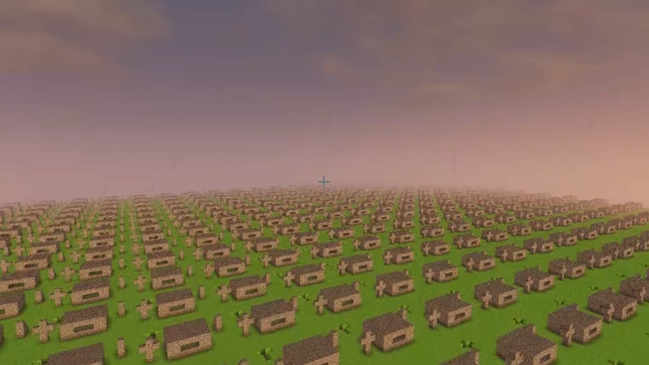 this minecraft world took me to the liminal space