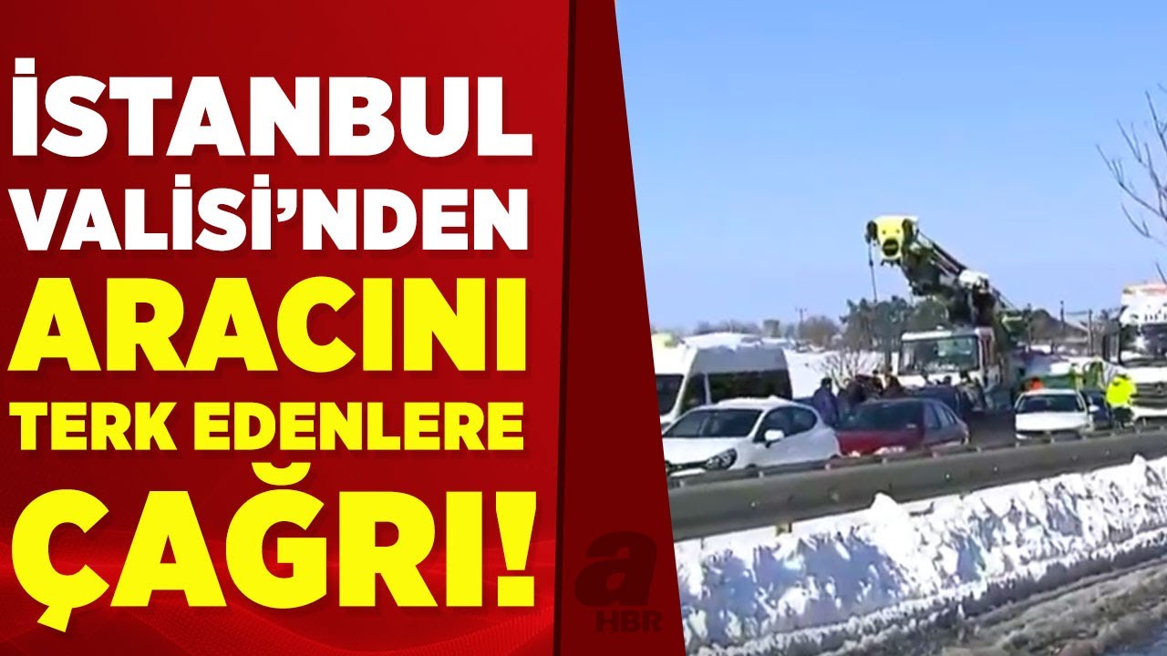 Vali Ali Yerlikaya: Hadımköy ve Arnavutköy arasındaki araçlar acil çekilmeli | A Haber