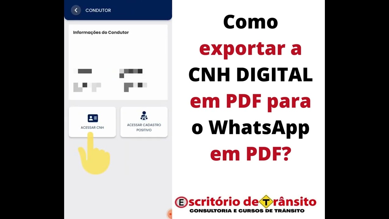 Como EXPORTAR(compartilhar) a CNH DIGITAL?