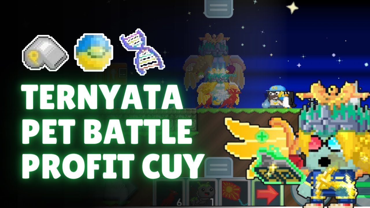 Coba kita hitung profit dari Pet Battle, tenyata lumayan banget | Growtopia Tips profit 2026