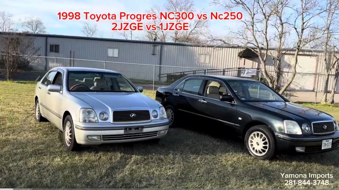 1998 Toyota Progres NC300 2JZGE vs NC250 1JZGE comparison