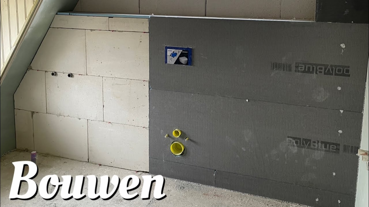 Bouwen met Wedi & Ytong! Retrotegels Badkamer #2