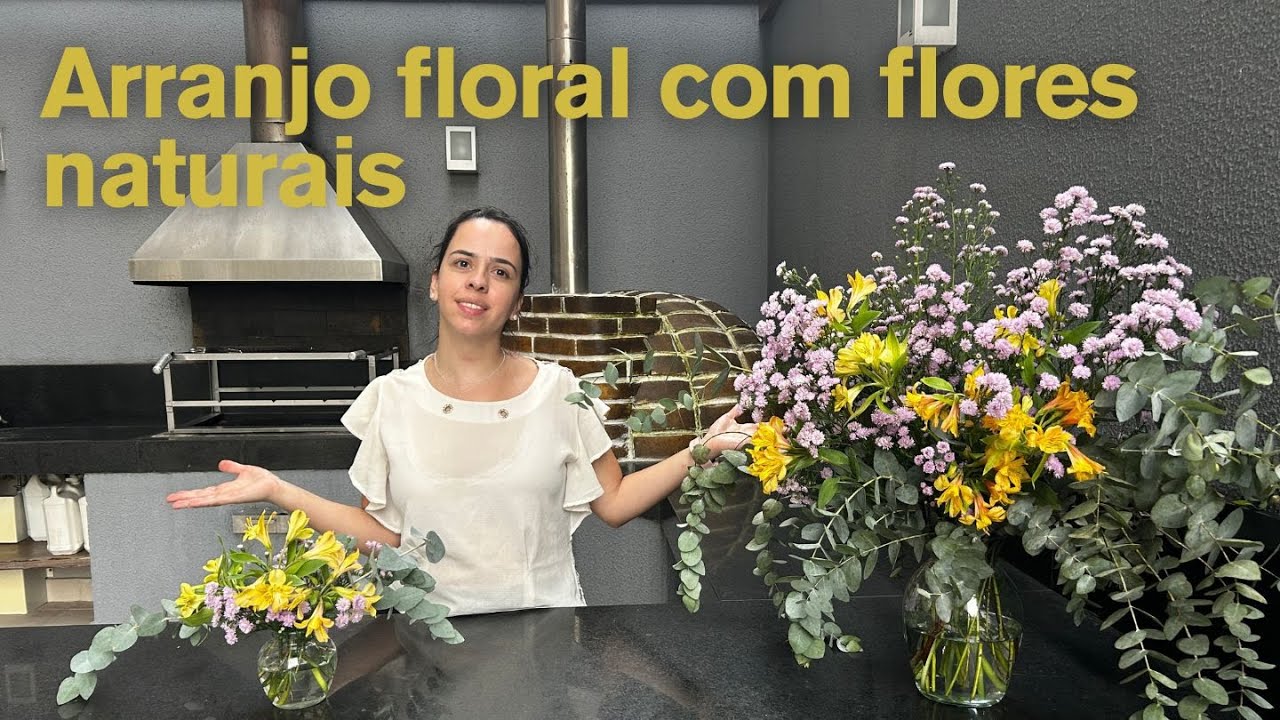Passo a passo de como fazer arranjos com flores naturais.