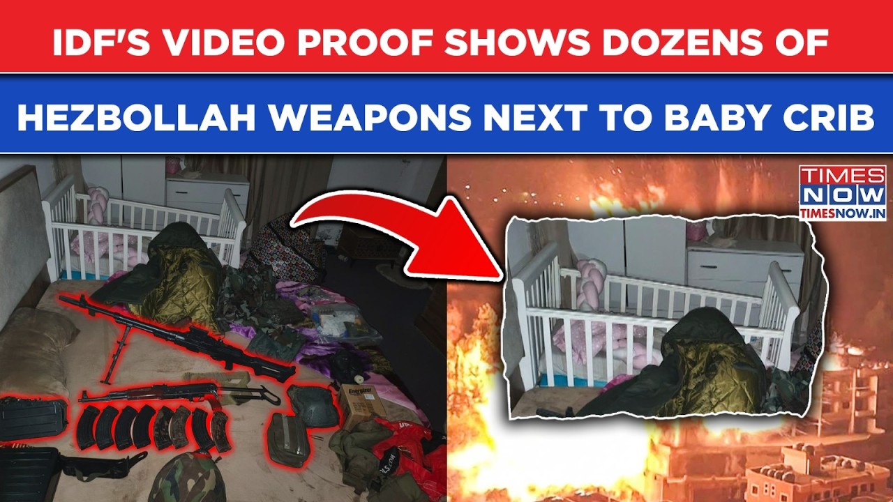 IDF Video Proof: Dozens Of Hezbollah Arms Found Next To Baby Crib Inside Civilian Building| Watch