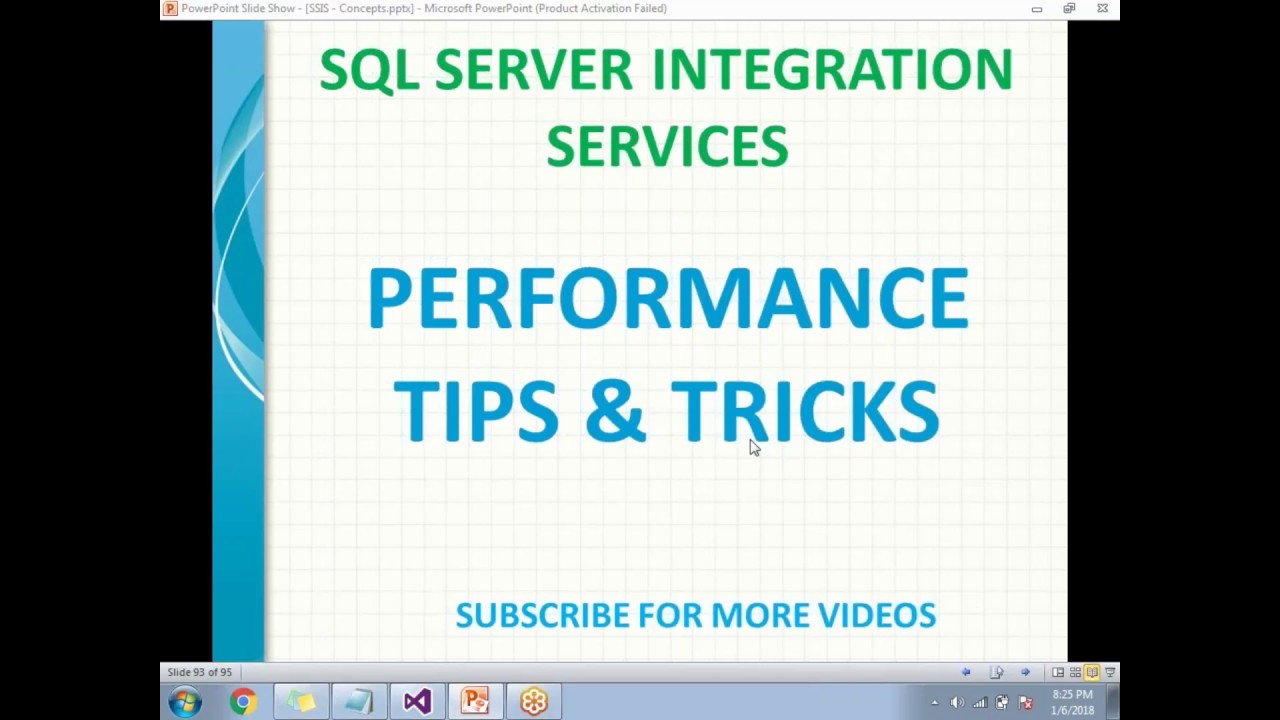 SSIS Performance Tuning Tips