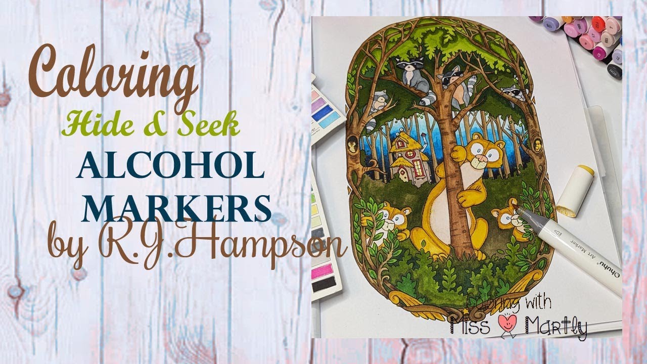 Coloring Hide & Seek b RJ Hampson | DEEP IN THE WOODS