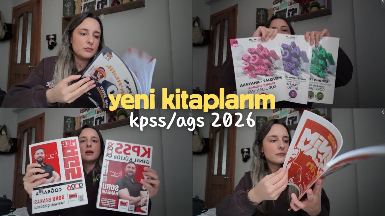 TÜYAP'tan Aldığım Kitaplar 📕 | yeni kpss/ags kaynaklarım.. #kpss #ags 