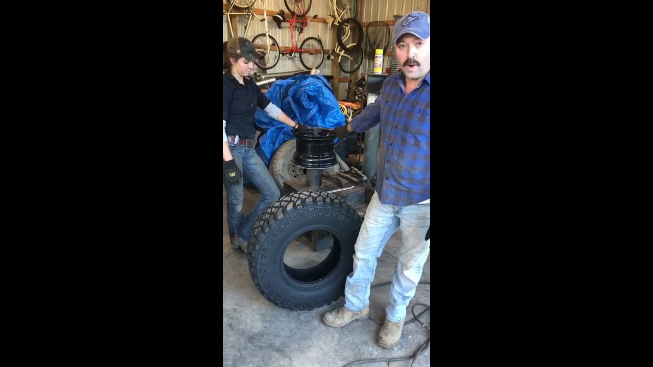 Simple trick to seat the bead on extra wide wheels