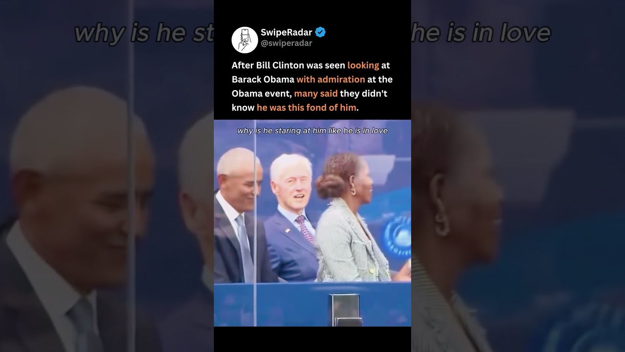 bill clinton's admiring barack obama moment has the internet talking 😭❤️ #barackobama