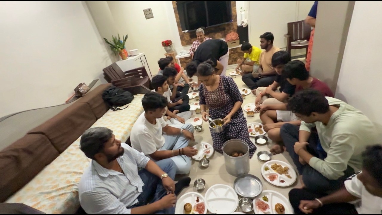 ghar pe hui dal bati ki party 🎉🥳.        #trending #food #family #vlog #cooking