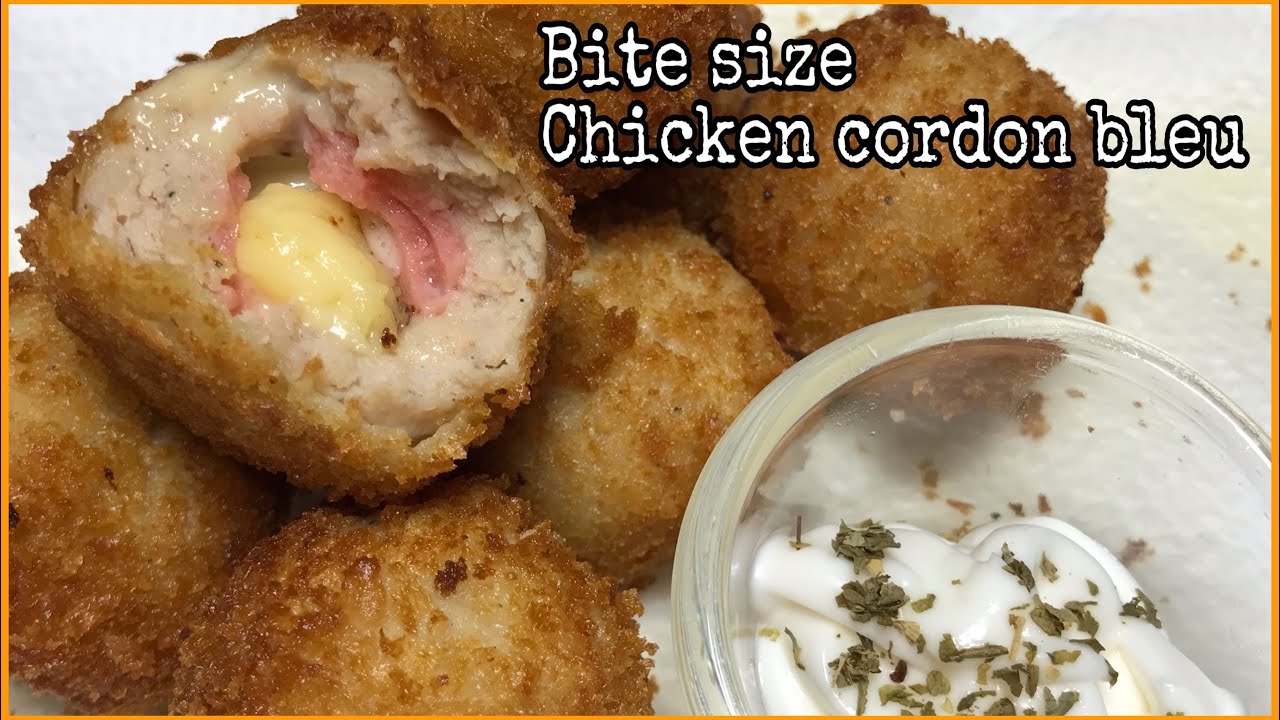 CHICKEN CORDON BLEU BITE SIZE| Easy recipe  #foodie #special #filipinofood #chicken #foodie by me