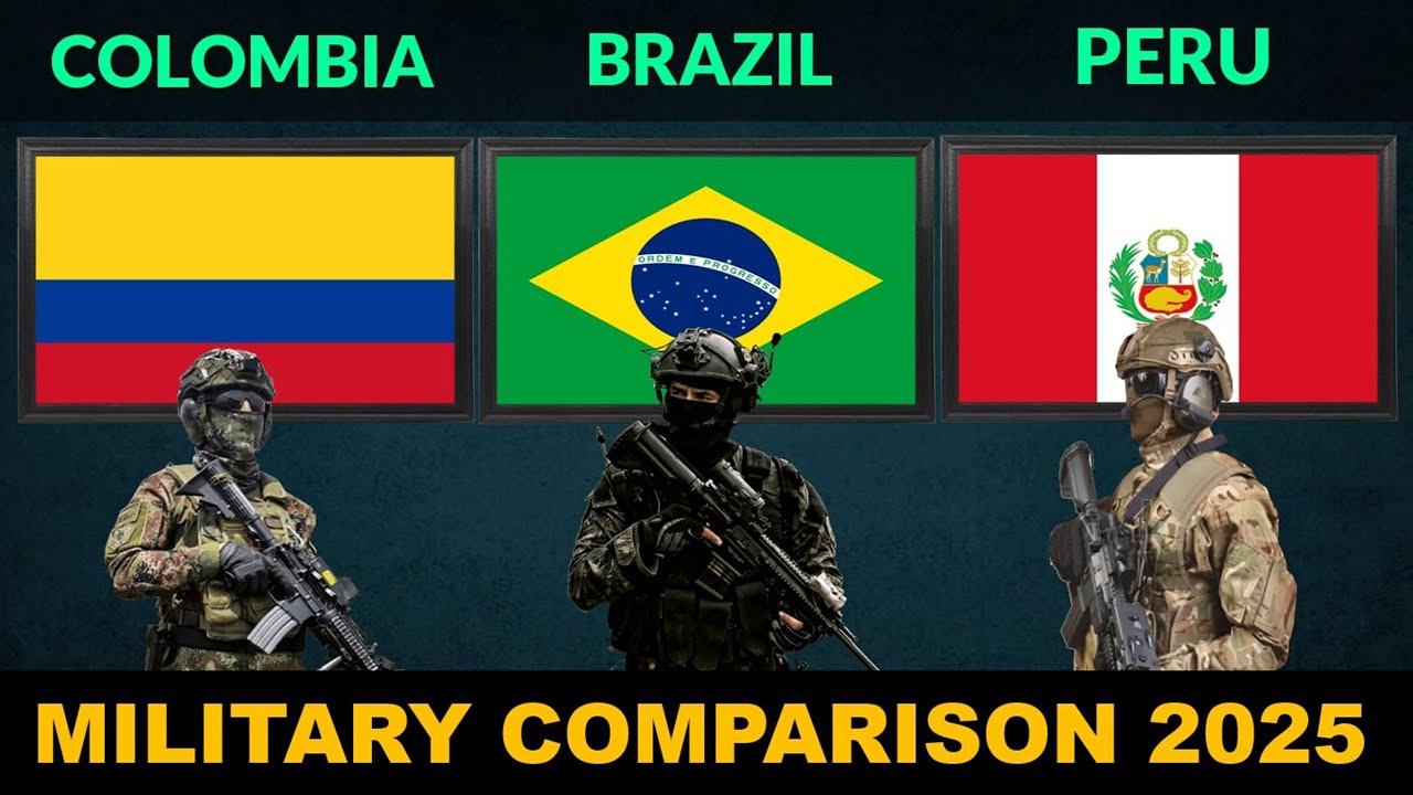 Colombia vs Brazil vs Peru Military Power Comparison 2025 | Defense Tube