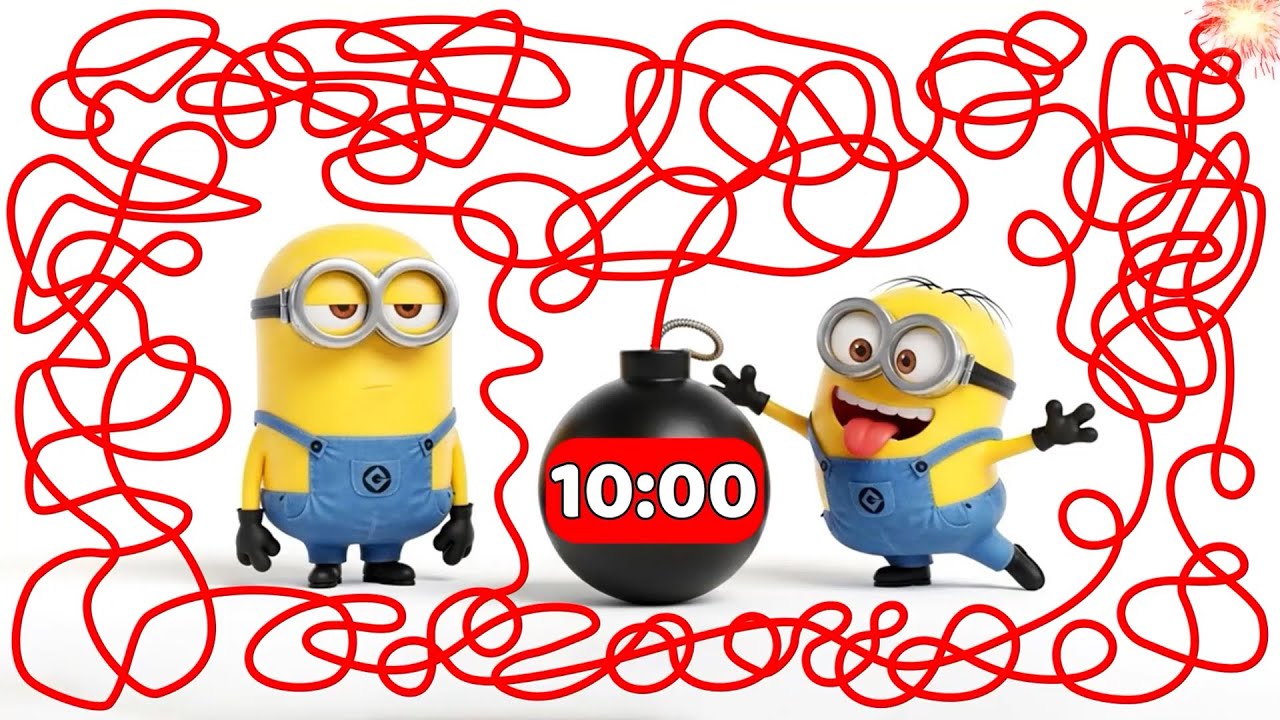 10 Minute Timer 💥 | Minions Timer Bomb | Countdown Surprise!