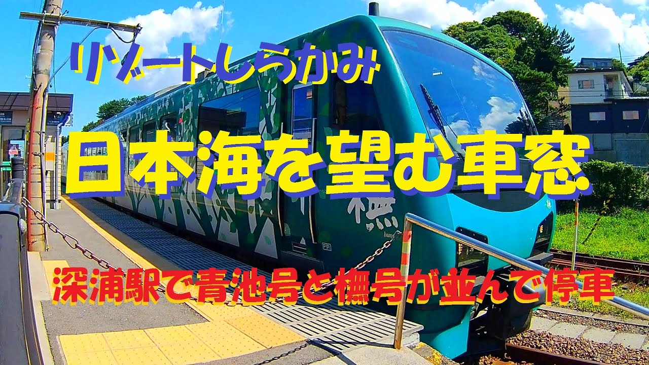 【日本海車窓】快速リゾートしらかみ（青池号・HB-E300系）／奥羽本線・五能線