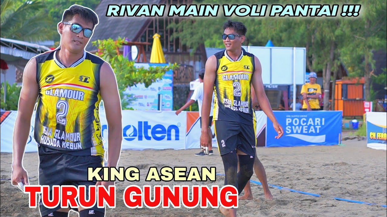 SENSASIONAL❗️❗️AKSI RIVAN NURMULKI MAIN VOLI PANTAI,KAPOLRES TULUNGAGUNG CUP 2024