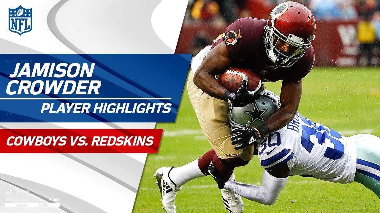 Jamison Crowder's Great Game w/ 9 Grabs & 123 Yards | Cowboys vs. Redskins | Wk 8 Player Highlights