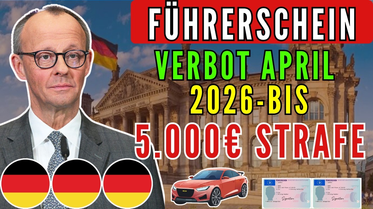 🚨 Schockierende F&uuml;hrerscheinregelung ab April 2026 Diese Altersgruppen d&uuml;rfen nicht mehr Auto fahren