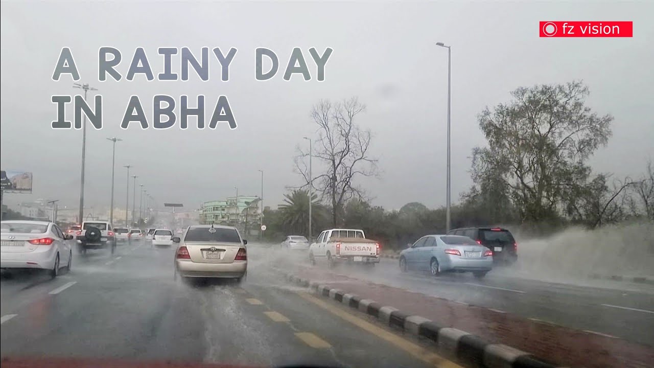 A Rainy Day in Abha | Beautiful weather in abha city | Saudi Arabia