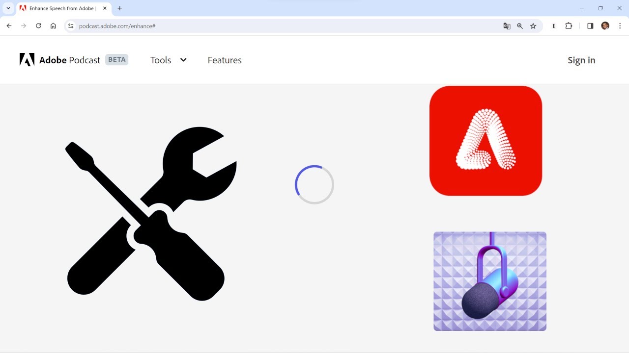 Como solucionar la carga infinita en la web Adobe Firefly, Enhance Speech, Podcast, Studio No p