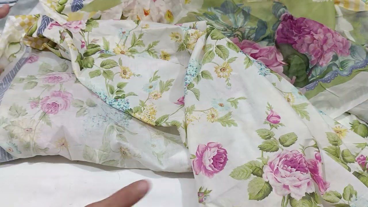 ELAF PRINTS LAWN 3PC CHIFFON DUPPATA @nisaacollection8656 03214682545