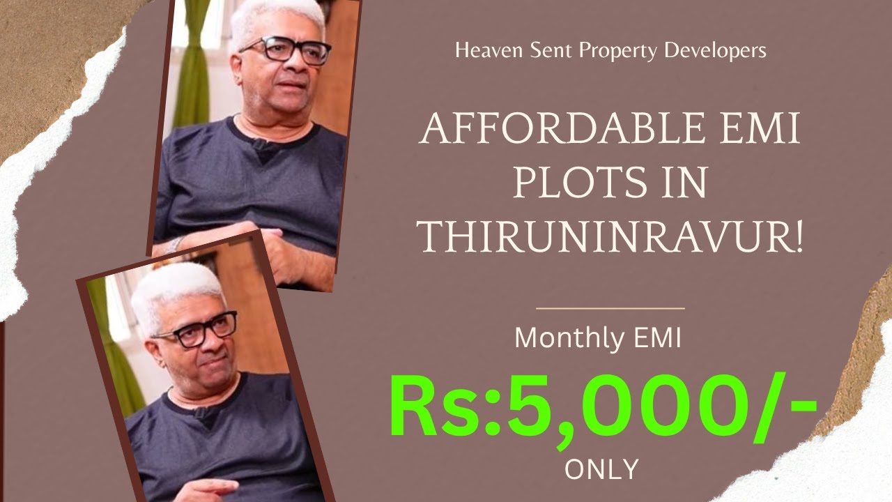 EMI PLOTS @ Thiruninravur // DWARKA Monthly EMI Rs:5,000/- only // DTCP & RERA appoved plots