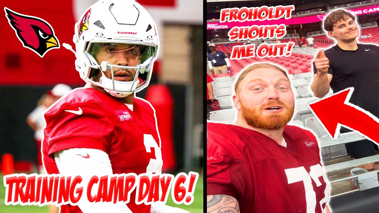Arizona Cardinals 2025 Training Camp Highlights! HJALTE FROHOLDT GIVES ME A SHOUTOUT! 🔥👀