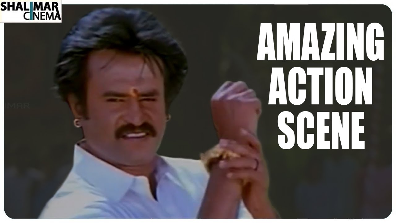 Rajnikanth & PoonamBalam Action Scene || Arunachalam Movie || shalimarcinema