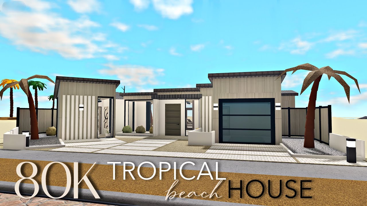 BLOXBURG: 80K TROPICAL BEACH HOUSE | NO-GAMEPASS