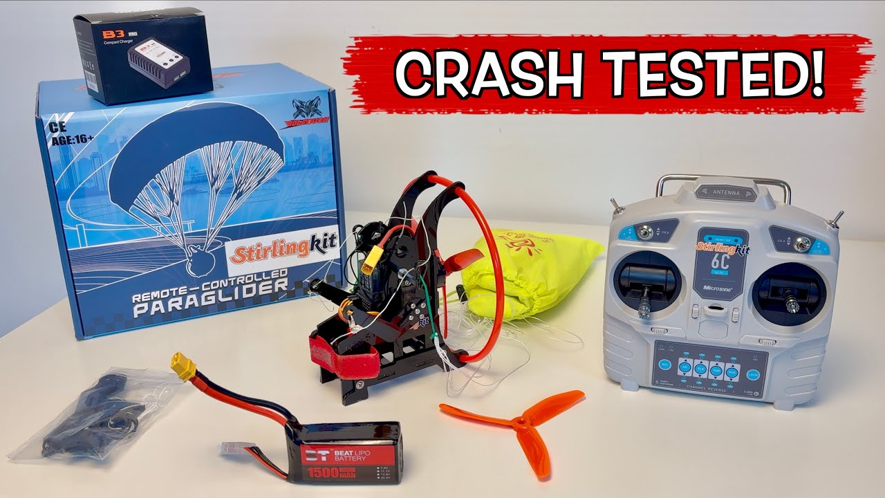 Mini RC Motorised Paraglider - Stunt Capable | Unboxing & Maiden Flights