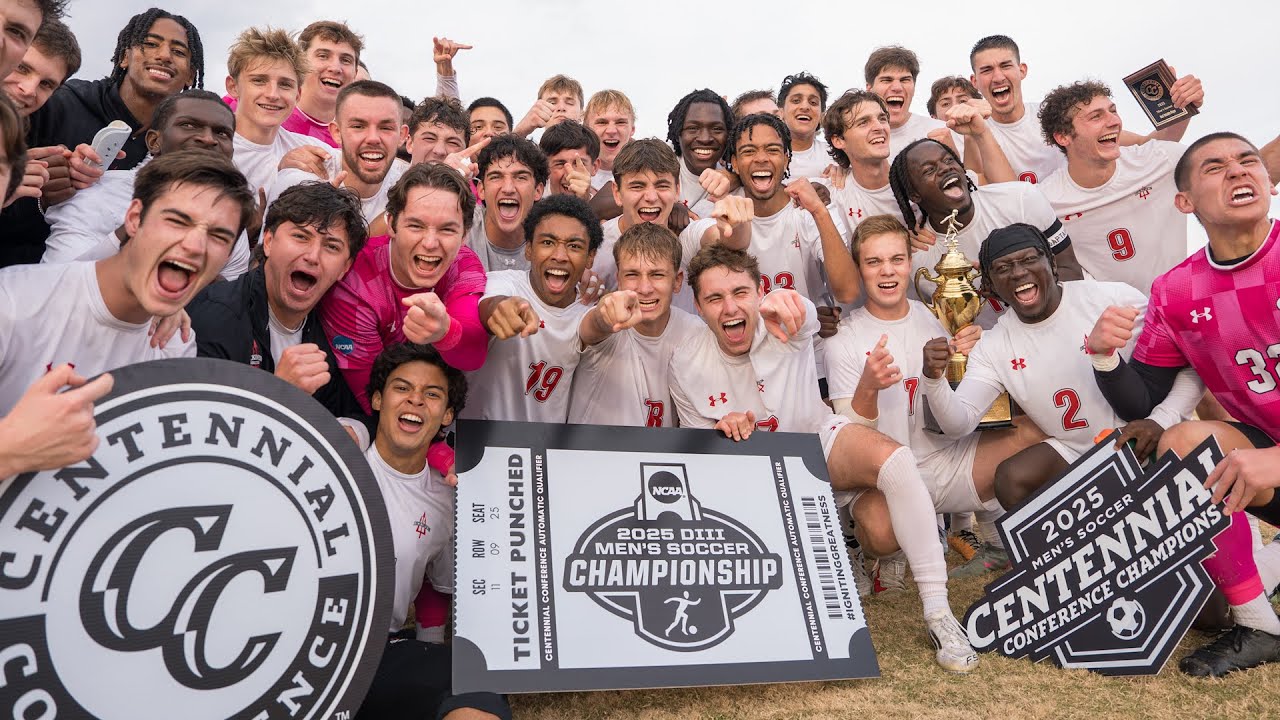 Men's Soccer Wins 2025 Centennial Conference Championship!