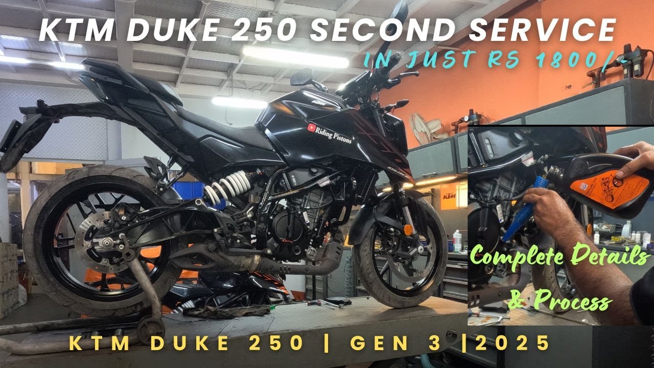 Second Service of KTM Duke 250 Gen 3 ✅||Service Cost & Details🫰#ktm #ktmduke250 #duke #bikelover 