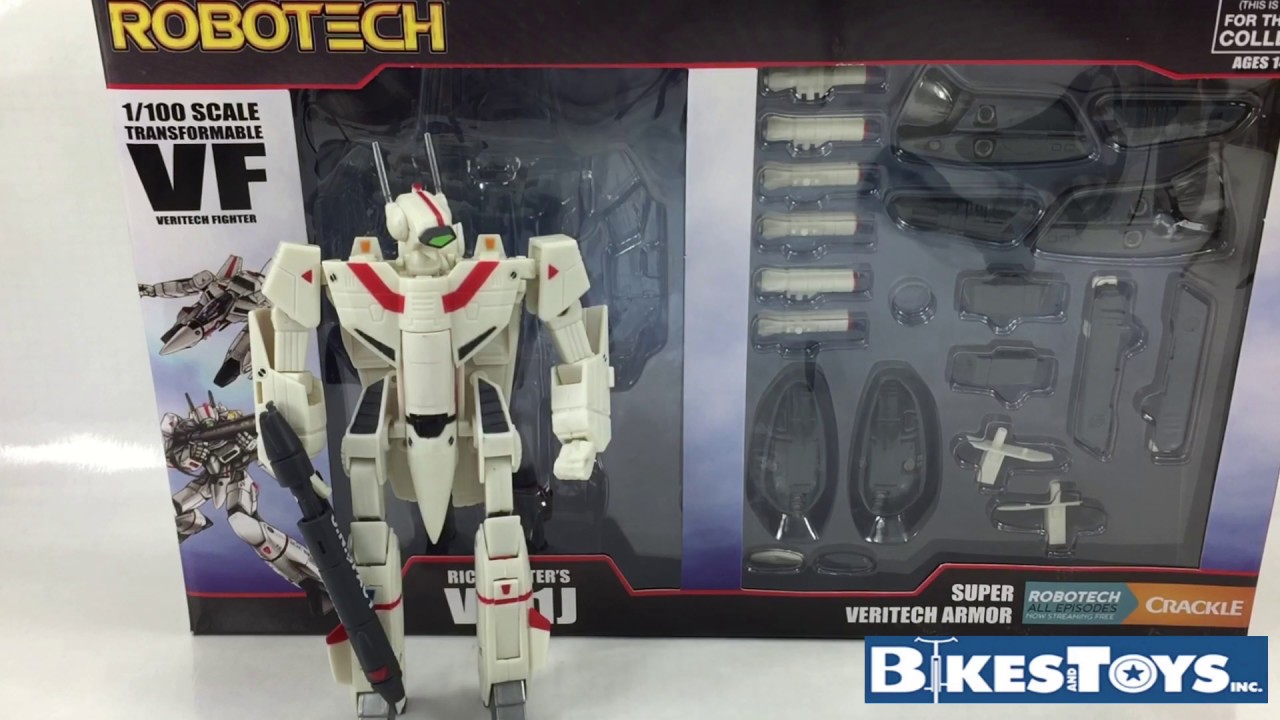 Robotech Toynami 1/100 Vf-1j Rick Hunter Super Veritech Armor Review en Español