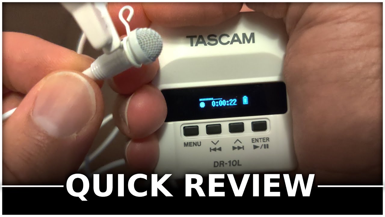 Tascam DR-10L Lavalier Quick Review
