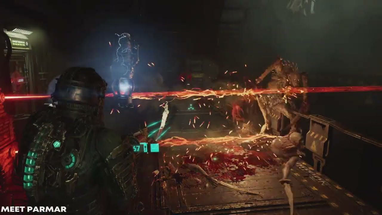 Line gun laser traps are too much fun | Dead Space Remake | PS5