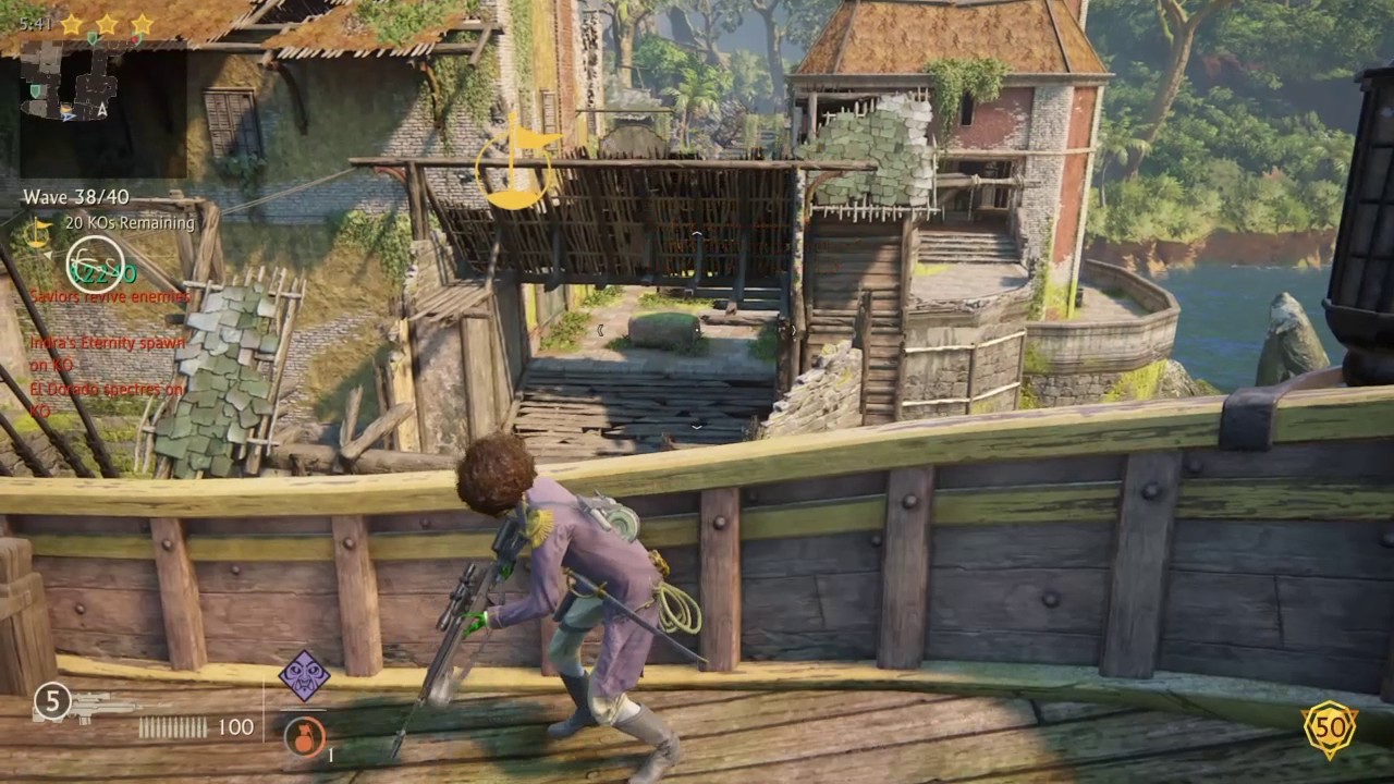 Stage 8: Pirate Colony - SOLO 3 Stars (Crushing) - Uncharted 4 Survival