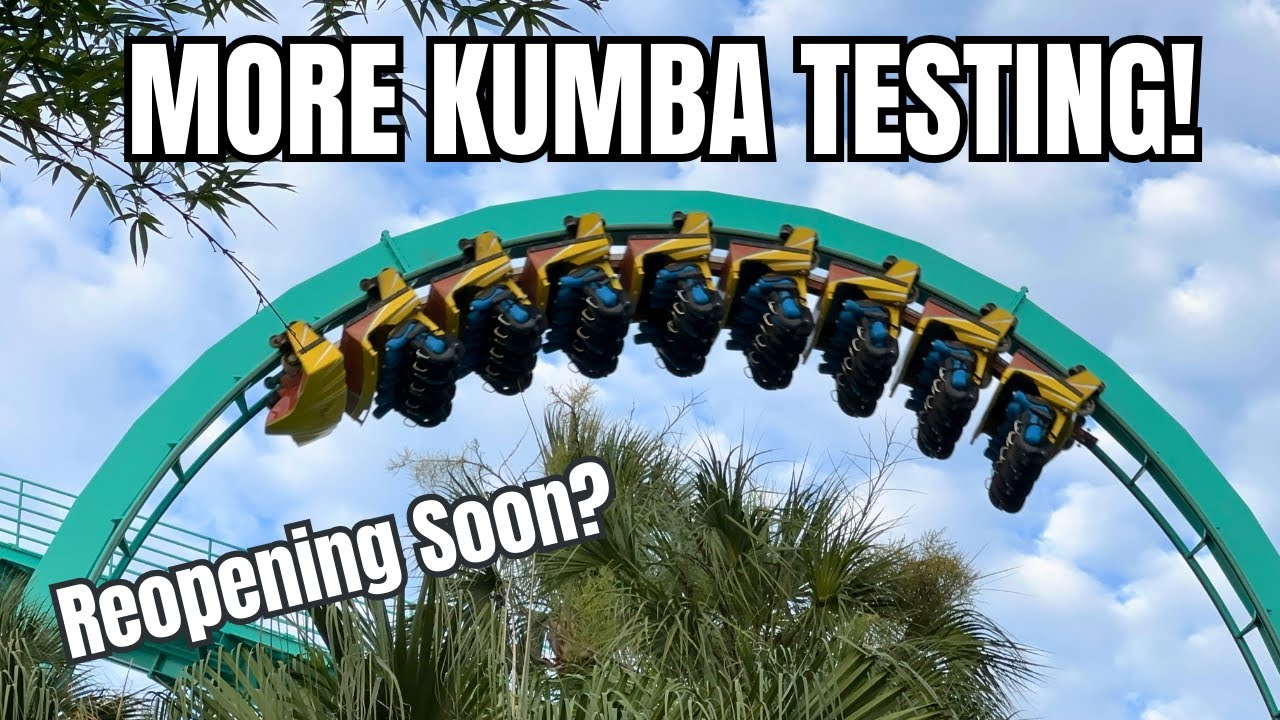 Kumba Reopening Soon? More Test Runs at Busch Gardens Tampa | Kumba Off Ride Footage