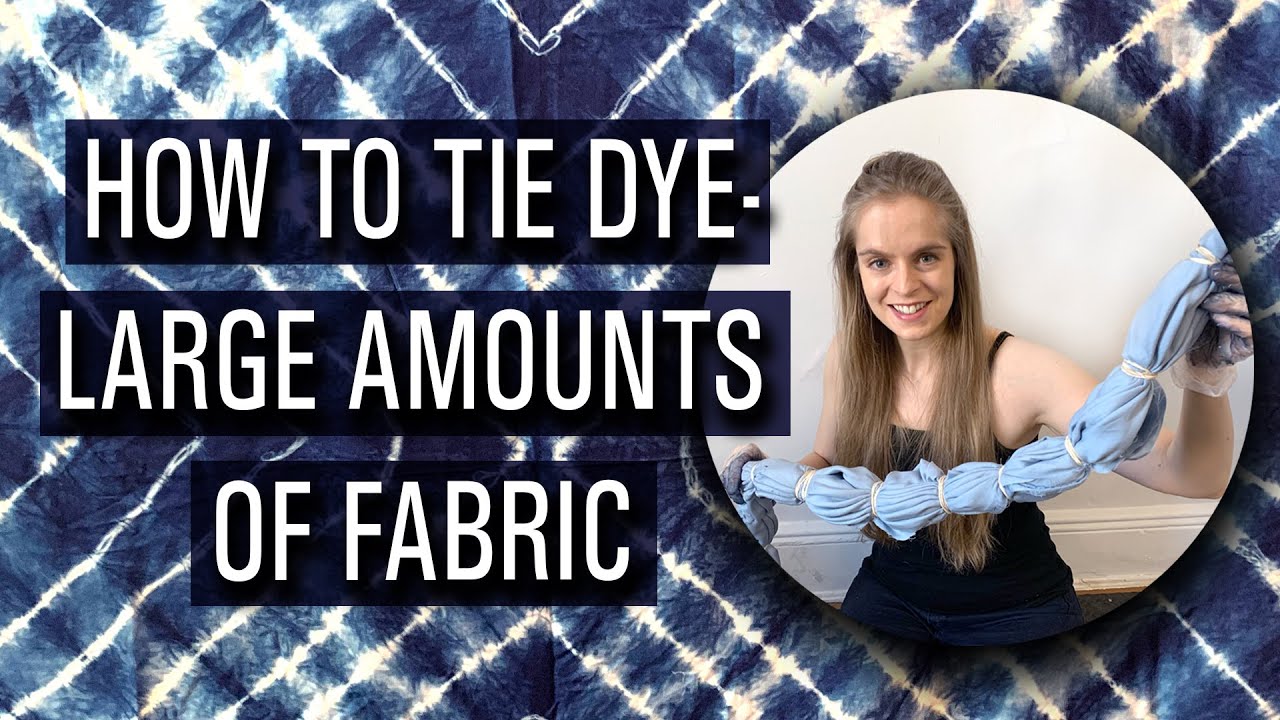 How to Tie Dye Large Items - How to Tie Dye Fabric | Onyx Art Studios