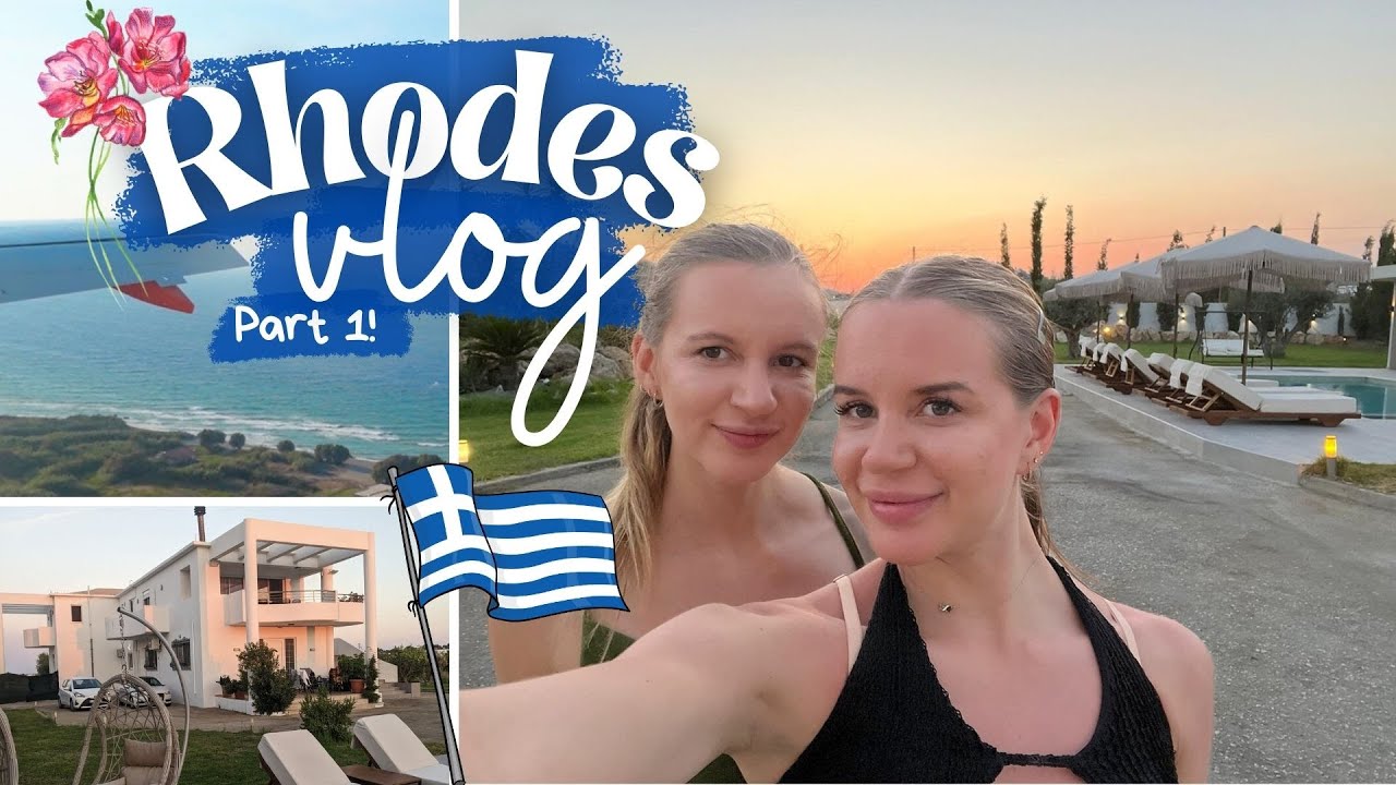 TRAVEL VLOG! Come With Us to Rhodes, Greece 🇬🇷 LUXURY VILLA at BUDGET PRICE (Part 1)