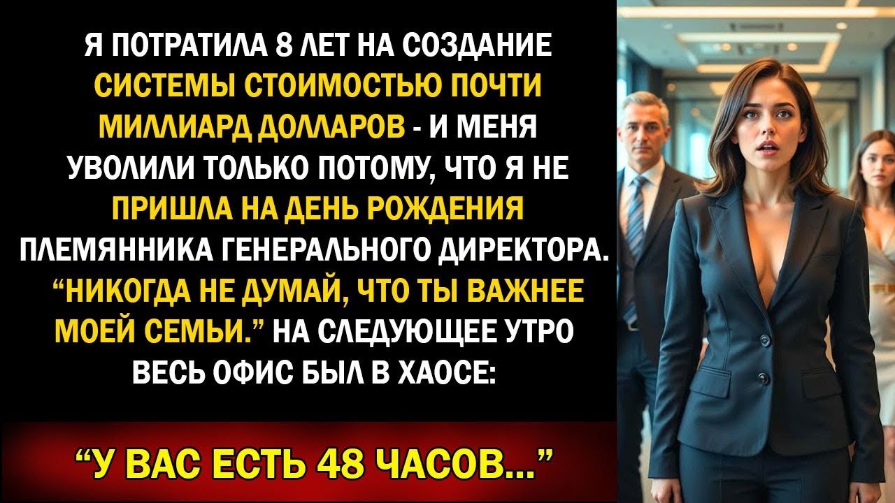 Шок: племянник CEO уволил меня за отказ прийти на вечеринку — теперь я владею алгоритмом на $940M