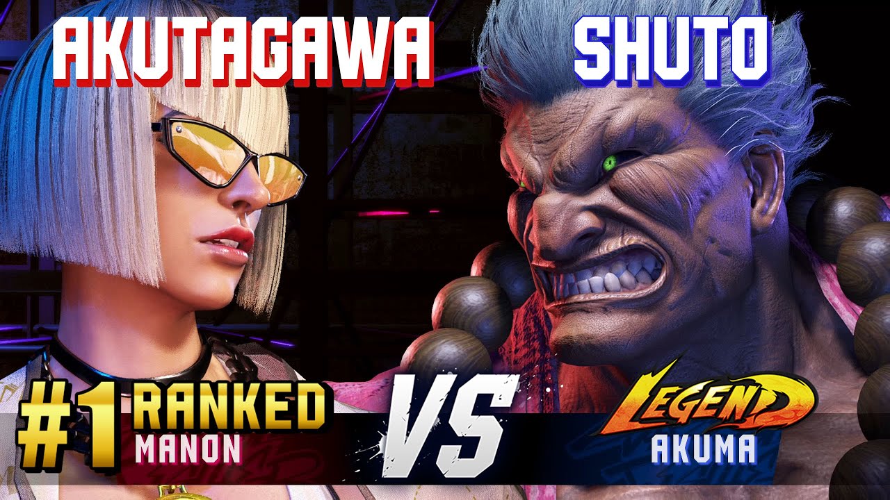 SF6 ▰ AKUTAGAWA (#1 Ranked Manon) vs SHUTO (Akuma) ▰ High Level Gameplay