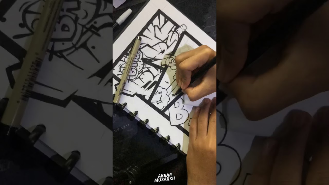 Speed Art : Graffiti Pop Art. #BukanTutorial