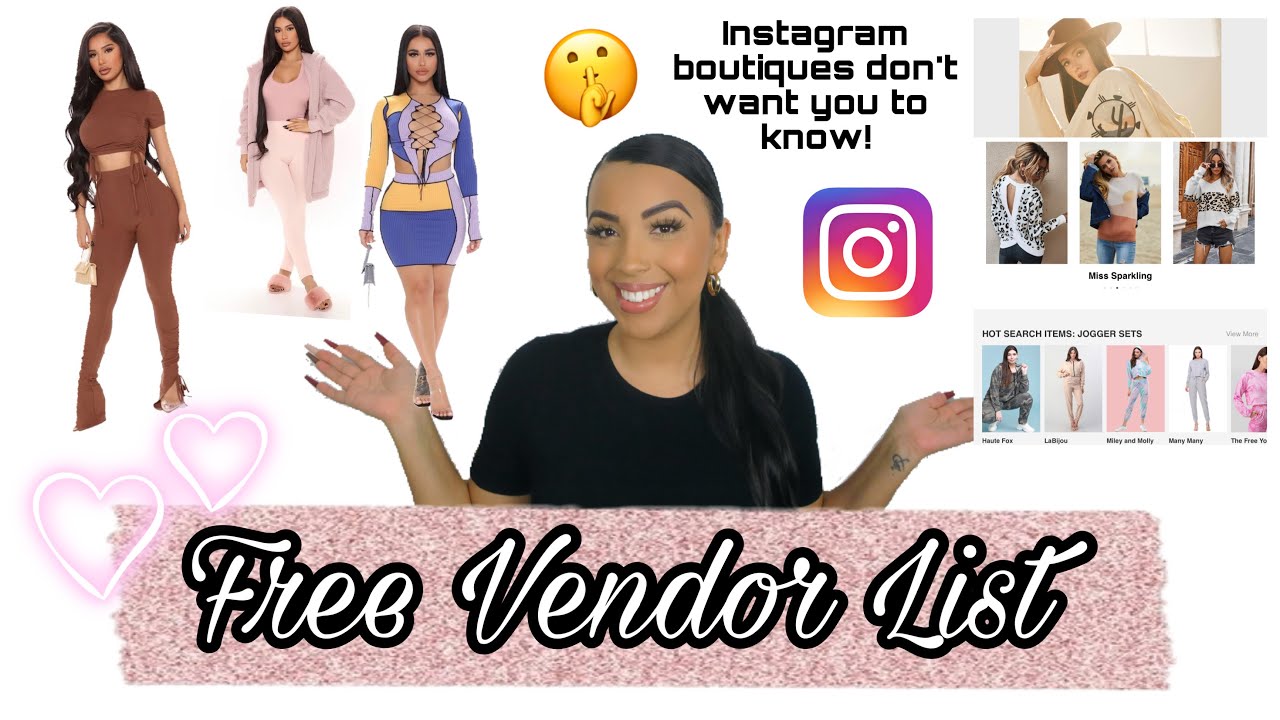 POPULAR WHOLESALE CLOTHING VENORS THAT INSTAGRAM BOUTIQUES SHOP AT (FREE LIST)