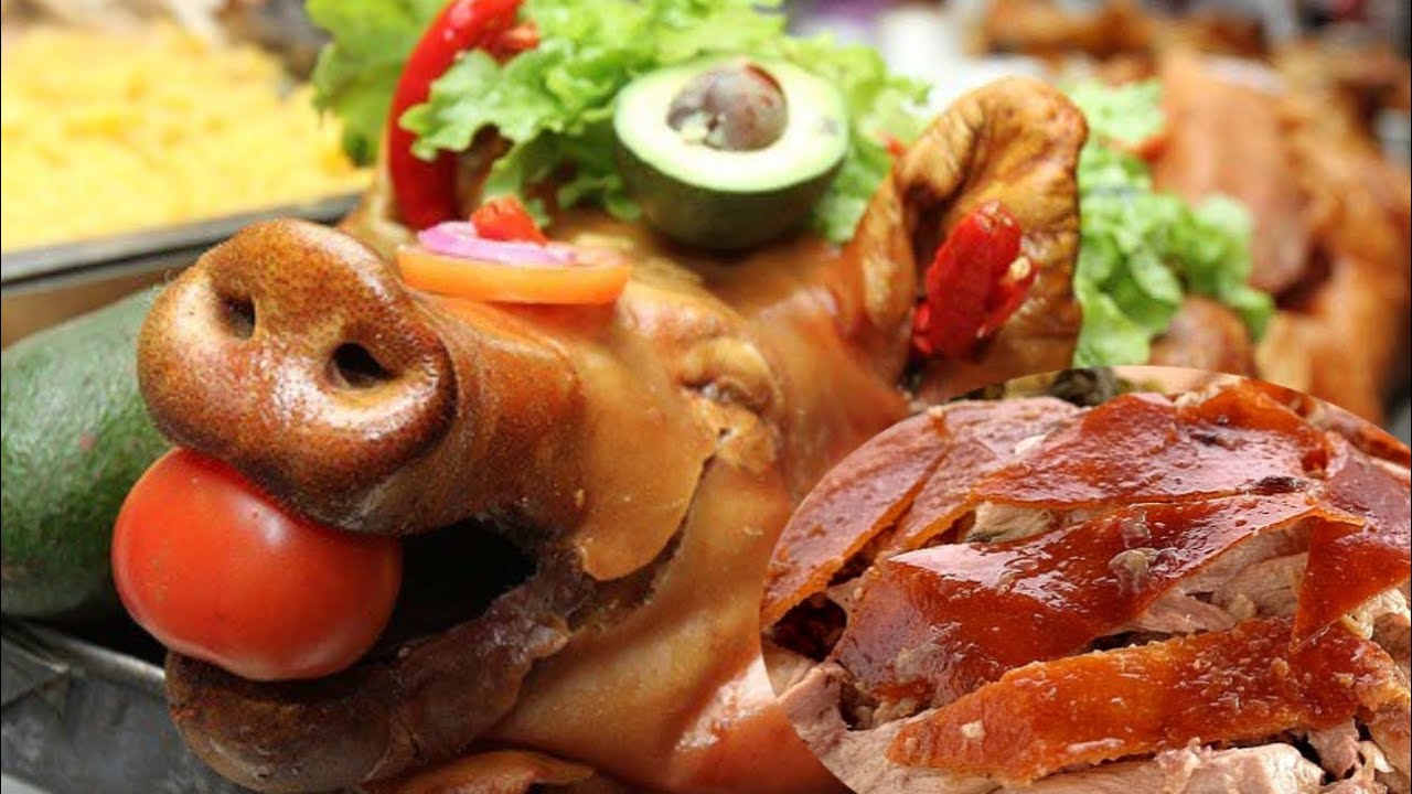 Jugosito y crujiente chancho HORNADO 🐖🥓(RÍOBAMBA) Josue y Elie