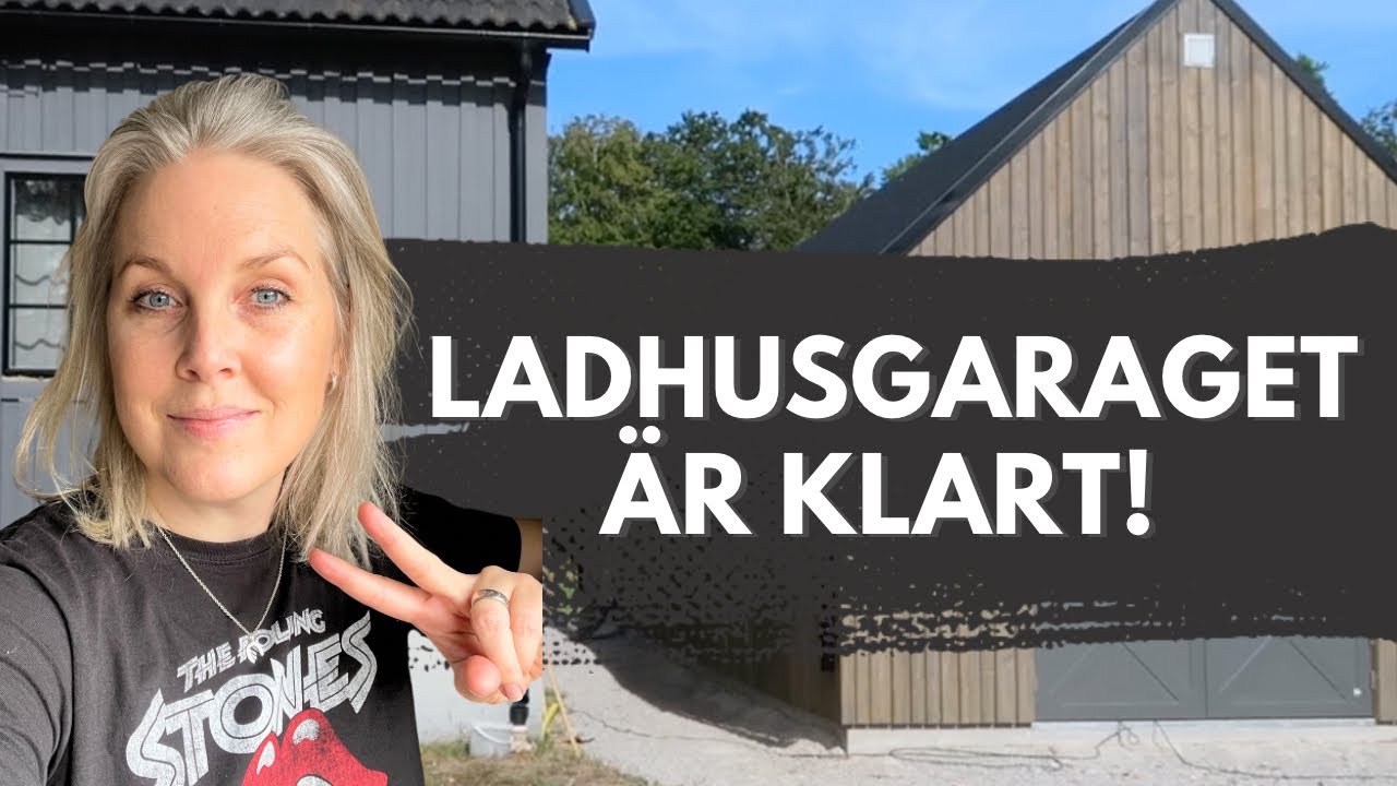 BYGGER GARAGE i ladhusstil. Följ bygget av vårt LADHUSGARAGE från början till färdigt garage!