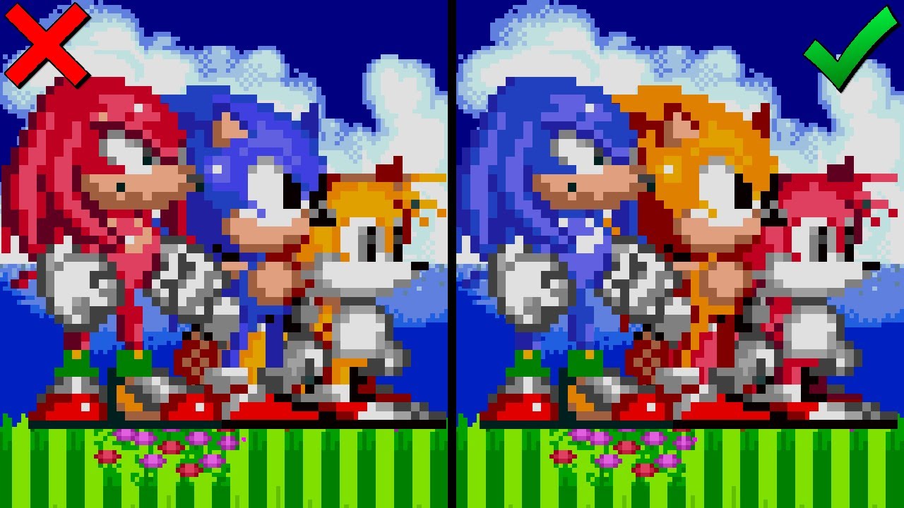 Sonic Heroes But The Colors Are Swapped