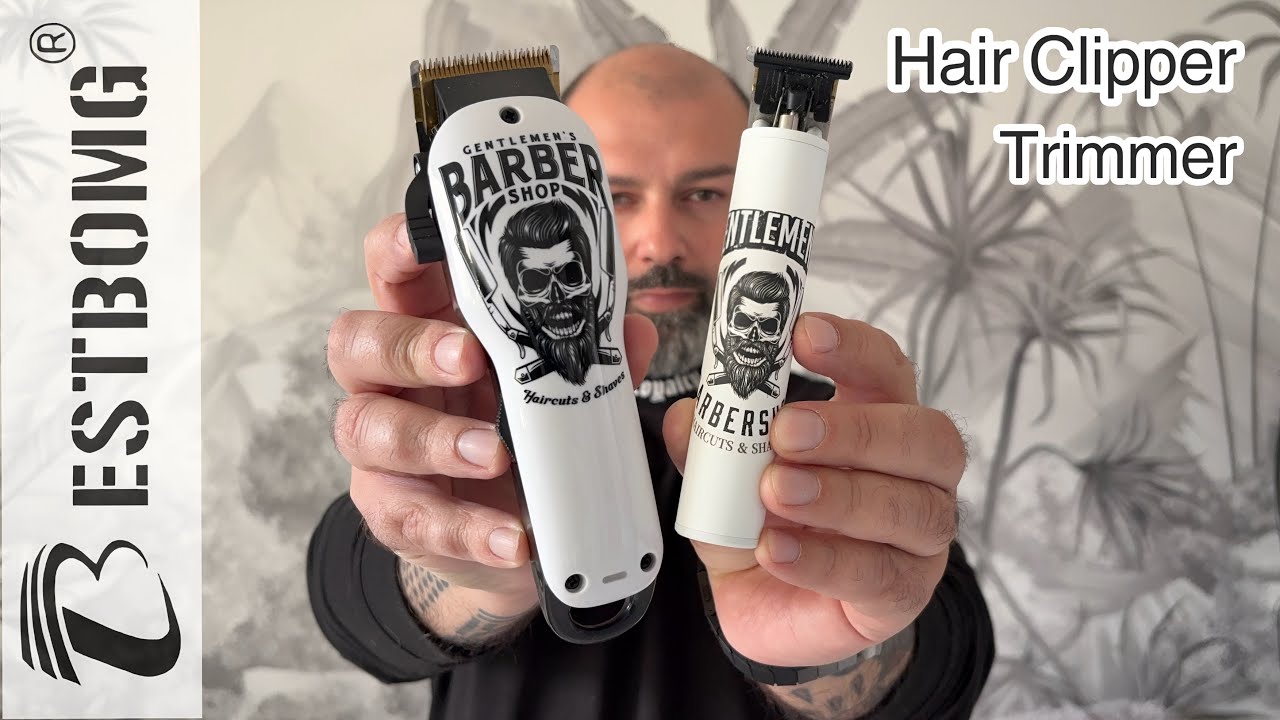 BESTBOMG - Barber Shop Edition Professional Hair Clipper & Trimmer Cordless