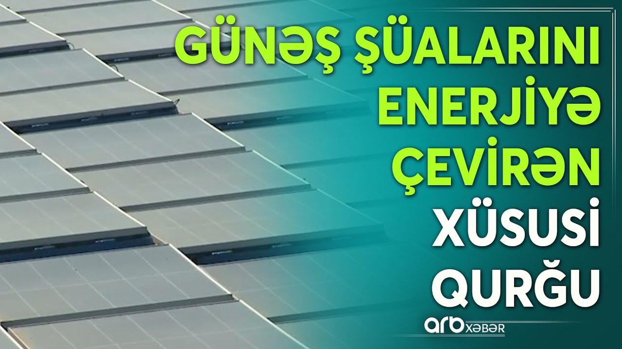 Azərbaycanda ilk dəfə su üzərində günəş enerjisi qurğusu istismara verilib